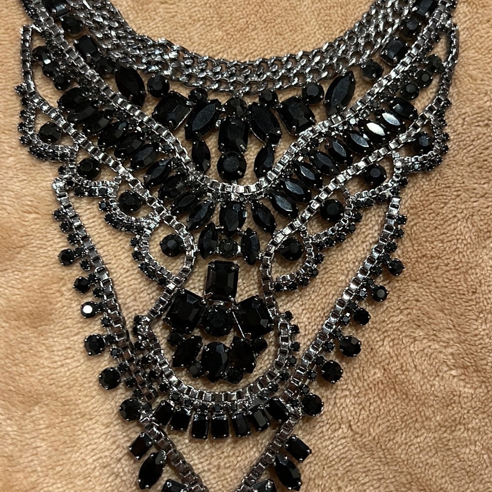 Chunky Gothic Statement Necklace - image 4